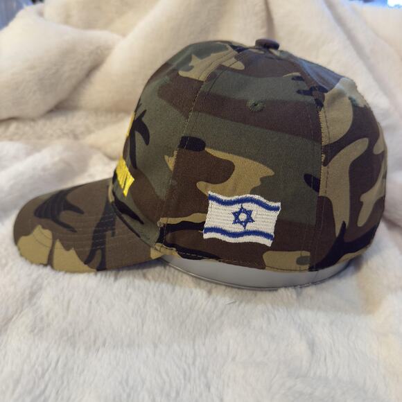 Israel Army IDF Hat Cap Strap Back Camo Green Military Embroidered Mens - Picture 2 of 6